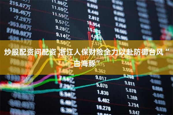 炒股配资问配资 浙江人保财险全力以赴防御台风“白海豚”